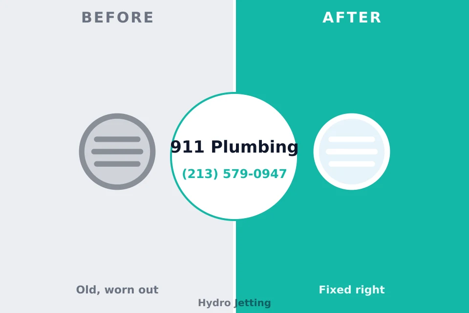 Before and after: plumbing repair Rose Lodge, OR
